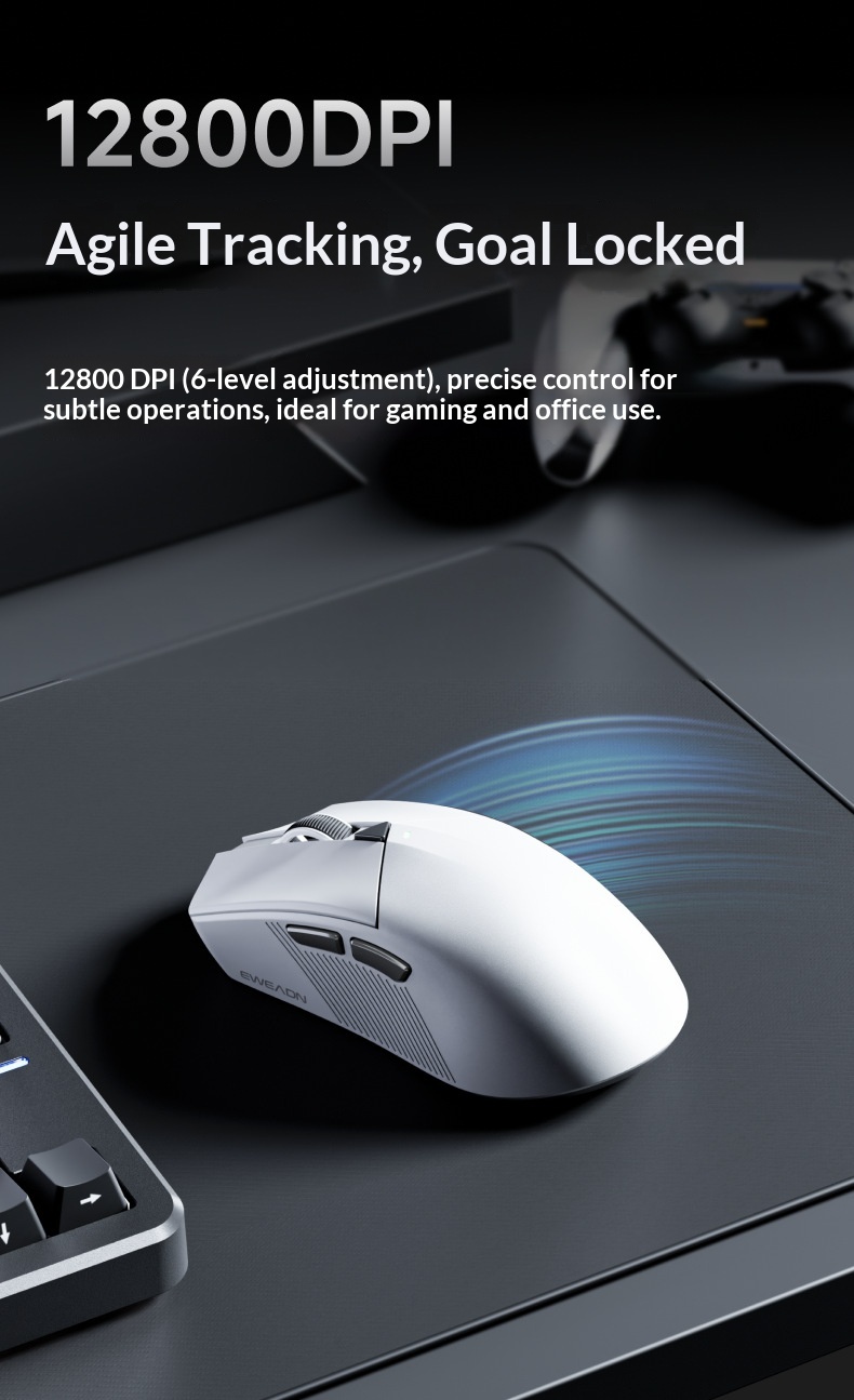 Digitex Digitex Forerunner GS01 Wireless Mouse Gaming Bluetooth Lightweight Wired Three-Mode Computer Office Large Hand_voghion.com