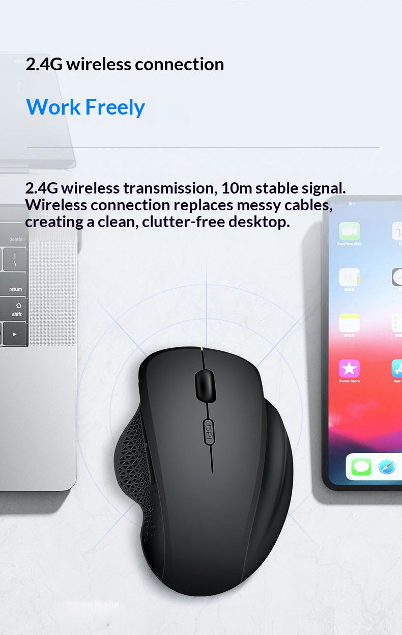 Digitex Digitex X4 Private Model Wireless Bluetooth Mouse Rechargeable Dual Mode Export Vertical Ergonomic_voghion.com