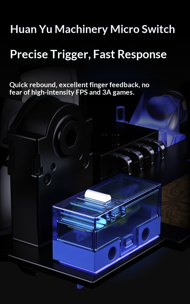 Digitex Digitex Forerunner GS01 Wireless Mouse Gaming Bluetooth Lightweight Wired Three-Mode Computer Office Large Hand_voghion.com