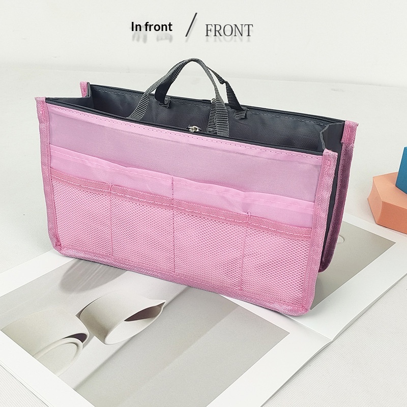 Lillian Portable Lightweight Large Capacity Makeup Double Zipper Thickened Toiletry Multi-Functional Data Cable Storage Bag_voghion.com