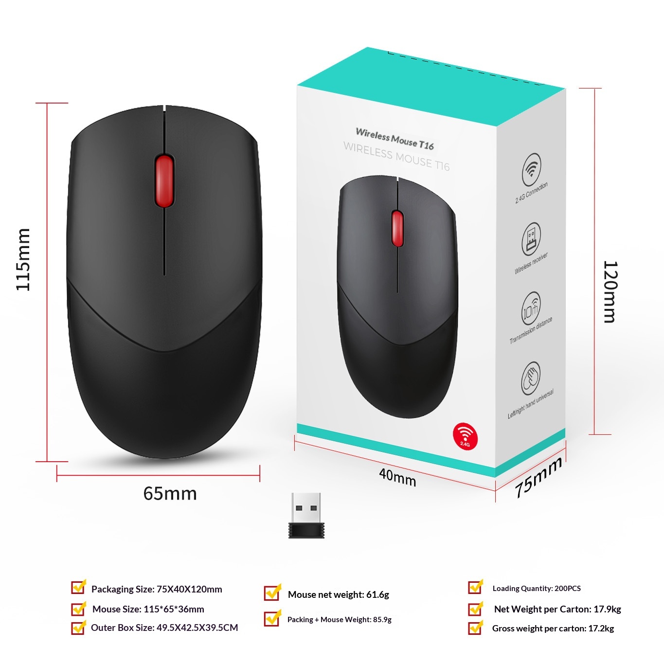 Digitex Digitex Wireless Silent 2.4G Laptop Bluetooth Rechargeable Home Office Mouse Wholesale Customization_voghion.com