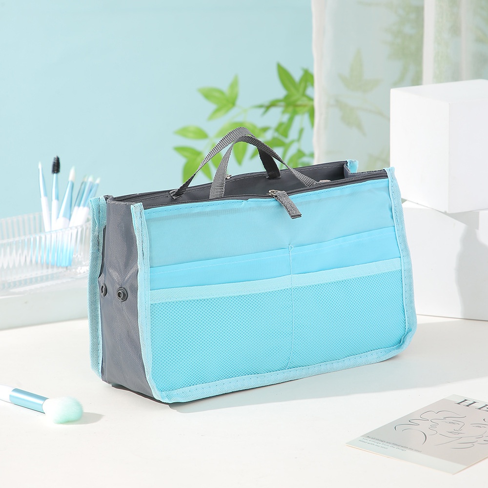 Lillian Portable Lightweight Large Capacity Makeup Double Zipper Thickened Toiletry Multi-Functional Data Cable Storage Bag_voghion.com