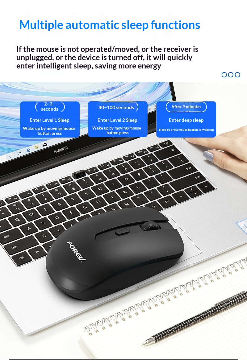Digitex Digitex FV180 Wireless Optical Business Office Lightweight Power Saving Computer Notebook Home Portable Silent Mouse_voghion.com
