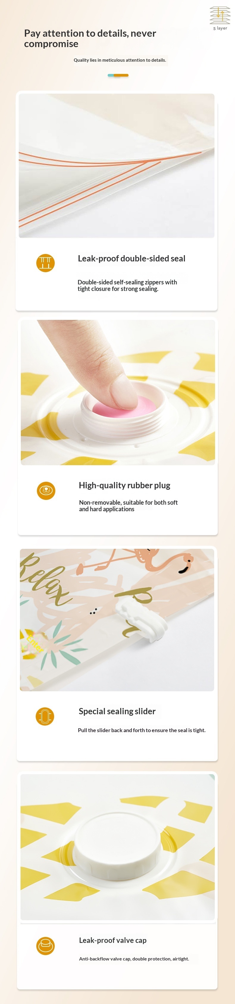 Lillian Home Dormitory Compression Thickened Multi-Specification Quilt Clothes Storage Vacuum Bags_voghion.com