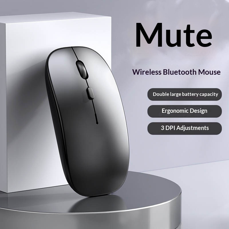 Digitex Kabellose, geräuschlose Maus für Laptop, Computer, Tablet usw. (Bluetooth) – Büro und Büro_voghion.com