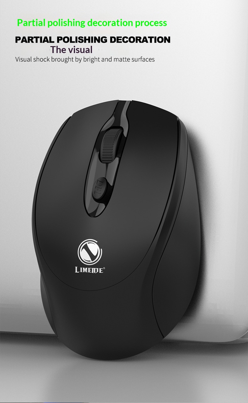 Digitex Digitex LIMEIDE Lime Q1 draadloze 2.4G USB-muis voor laptop en desktopcomputer_voghion.com