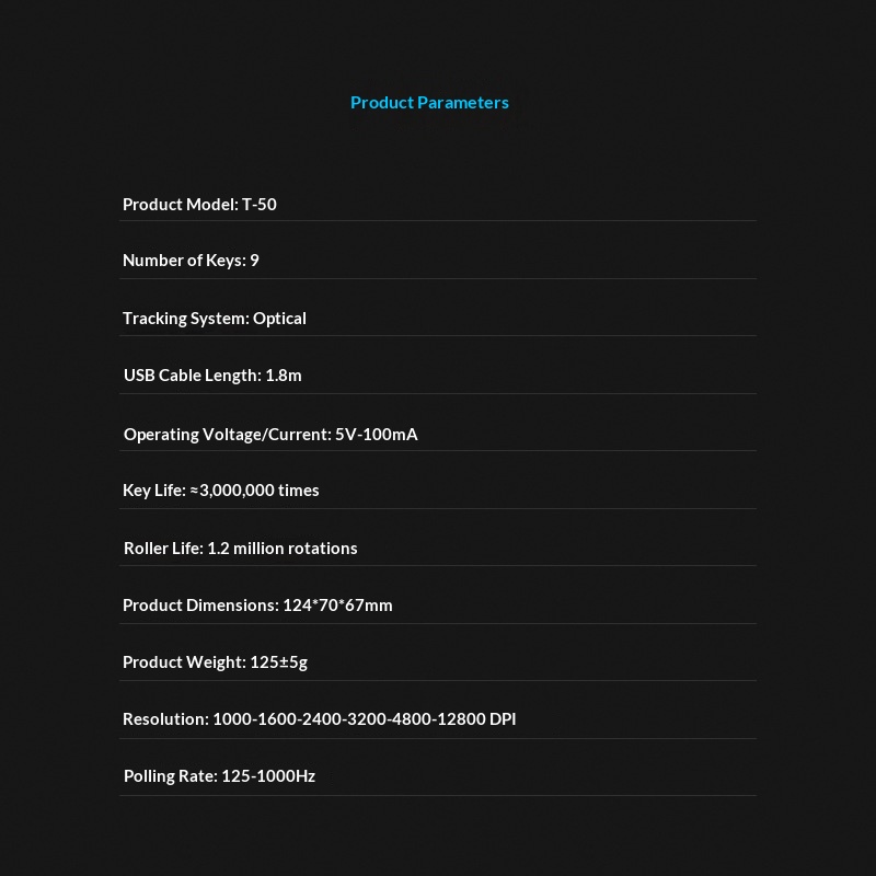 Digitex Digitex ZELOTES Master T50 RGB Dikey Kavrama Ergonomik Programlama Oyun Kablolu Fare Dizüstü Bilgisayar İçin_voghion.com