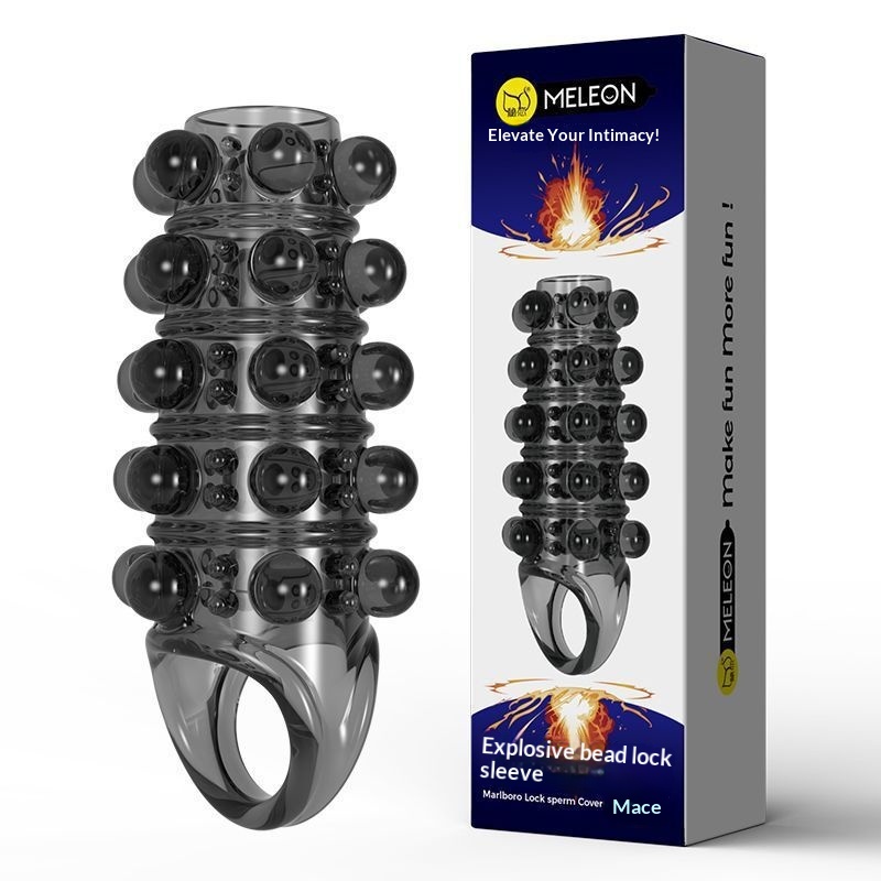 luckyqqyp Secret Love Crystal Wolf Thorn Sleeve Explosive Bead Dragon Tiger Tooth Men's Wear Adult Sex Toys SM Auxiliary Tools_voghion.com