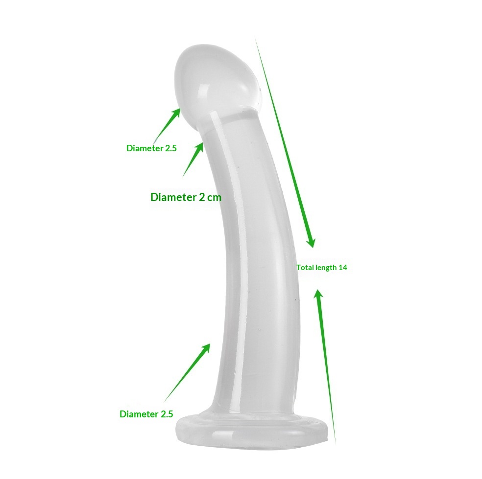 Transparent Suction Cup Strip Anal Plug For Women Realistic Dildo Masturbator JJ Male Expander Soft_voghion.com