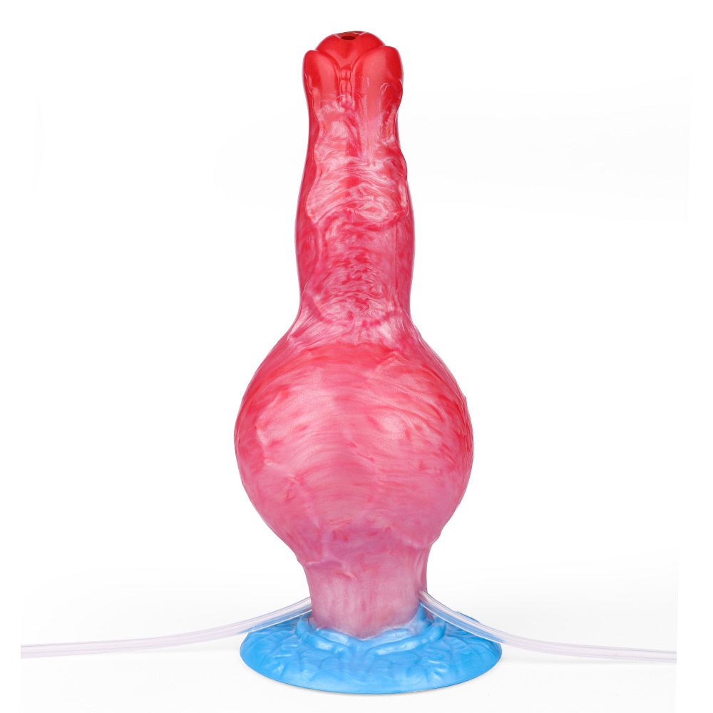 N5248-5259 Dragon Flame Inflatable Silicone Dildo For Women With Water Spray Dog Knot Masturbation Stick Sex_voghion.com