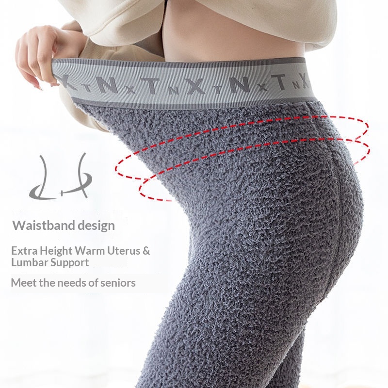 Personality.1 New Autumn Winter Coral Fleece Base Layer Pants For Men, Comfortable And Thickened, Slim Fit, Waist Protection_voghion.com