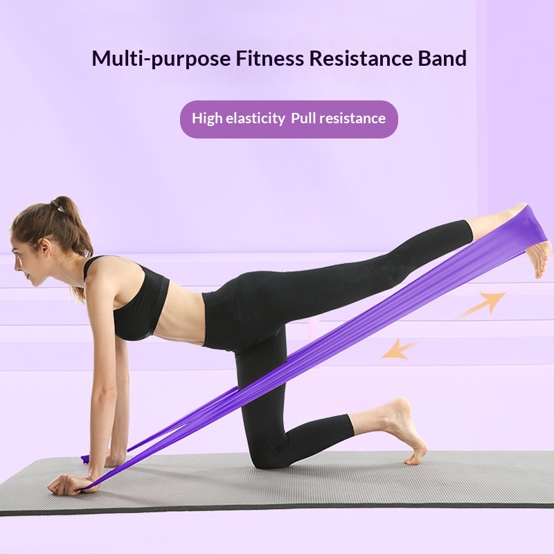 Surge Hot-Selling TPE Yoga Fitness Elastic Beginner Body Shaping Exercise Stretching Training Resistance Bands_voghion.com