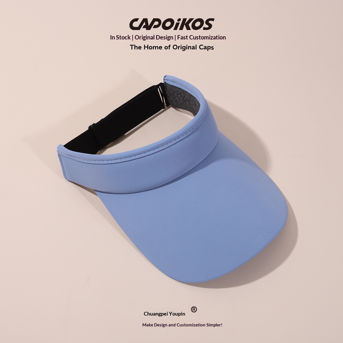 Sombrero para el sol con visera personalizable para deportes al aire libre, informales, para correr, para mujer y hombre_voghion.com