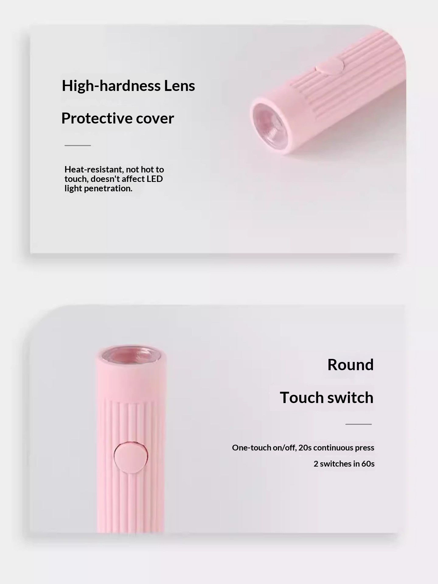 Handheld Portable Rechargeable Battery Powered Spotlight Quick-Drying Mini UV Gel Nail Lamp_voghion.com