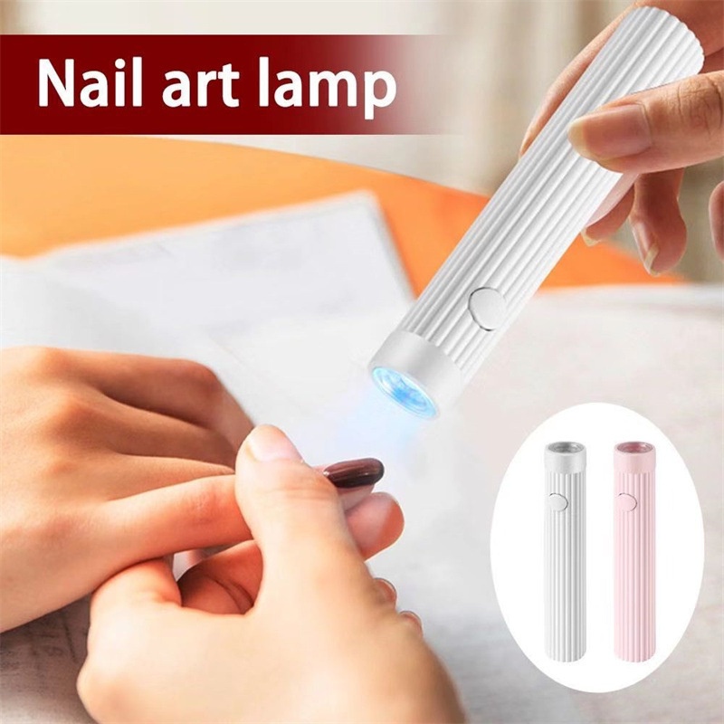 Handheld Art Flat UV Portable Quick-Dry Home Tips Nail Curing Lamp_voghion.com