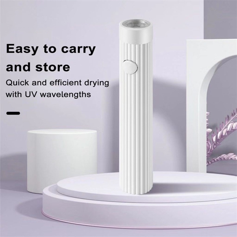 Handheld Art Flat UV Portable Quick-Dry Home Tips Nail Curing Lamp_voghion.com