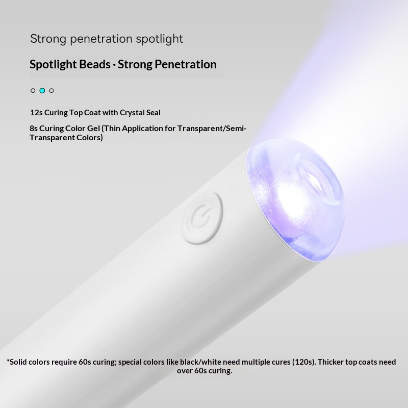 Portable Rechargeable Handheld Mini Quick-Drying Phototherapy One-Line Nail Lamp_voghion.com