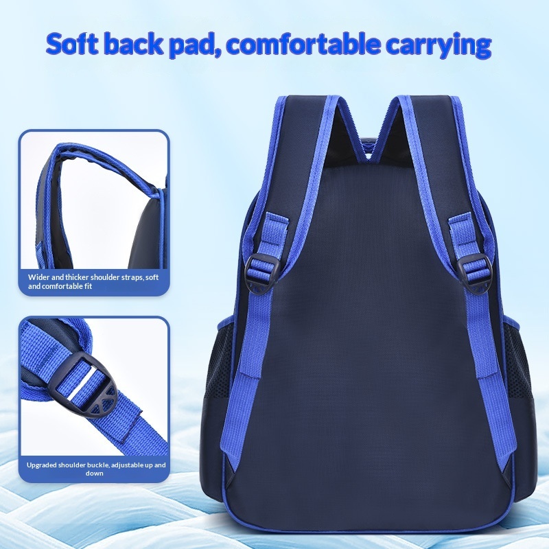 Satin-Kinderrucksack für Jungen, Grundschüler der ersten bis sechsten Klasse, mit Cartoon-Motiv, grenzüberschreitend_voghion.com