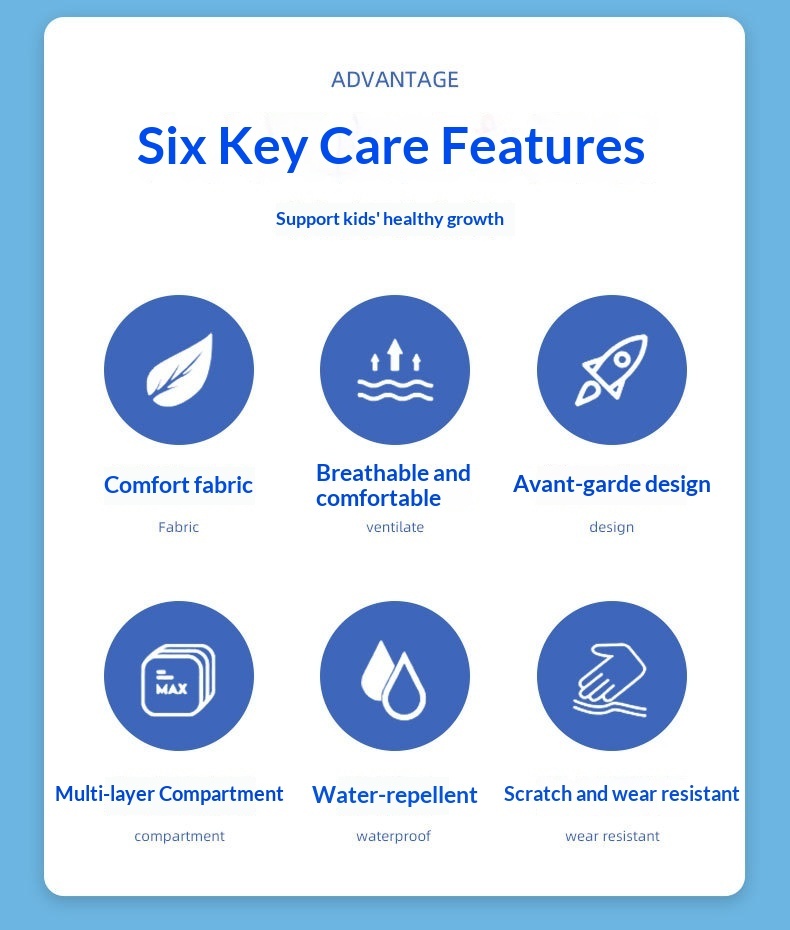 Satin Children's Backpack For Boys, Elementary School Students, First Second To Sixth Grade, Cartoon, Cross-border,_voghion.com