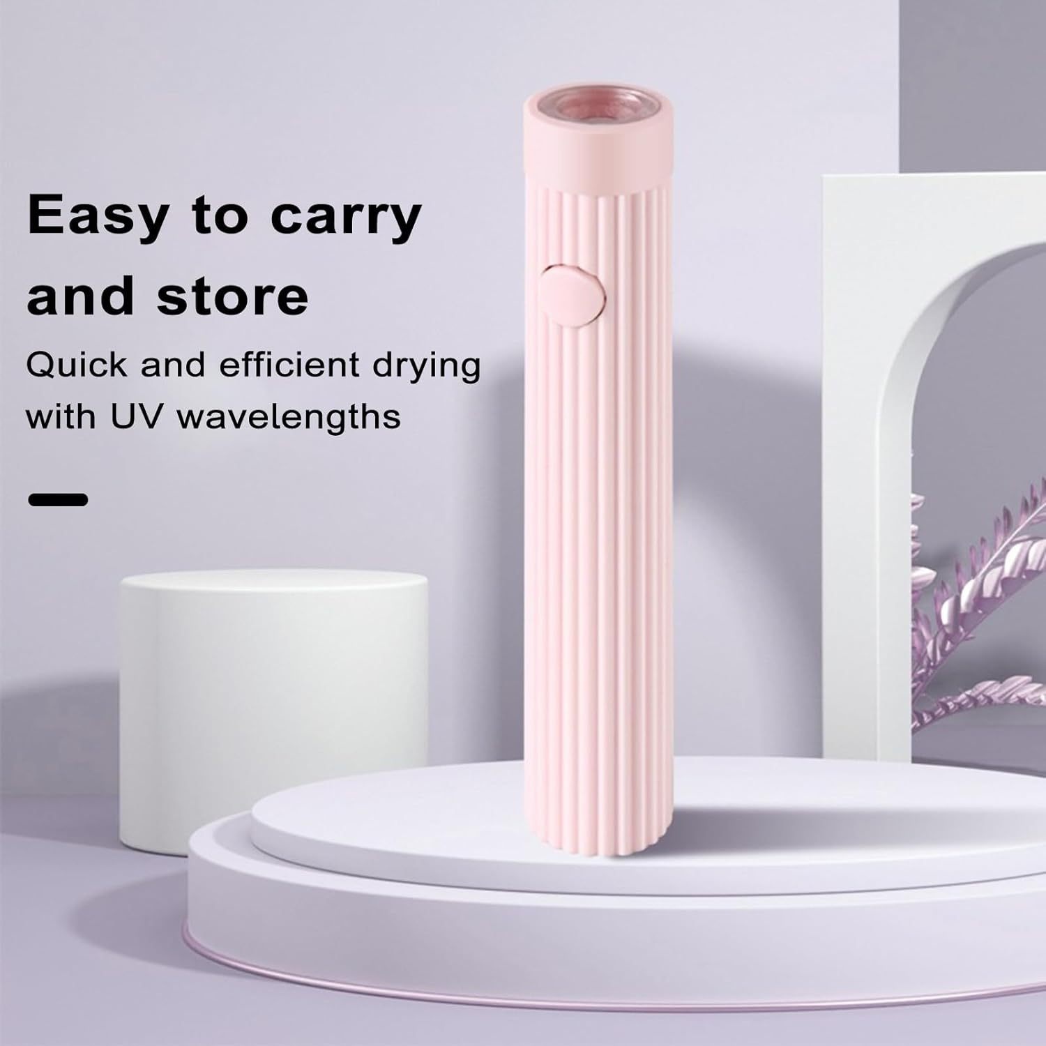 Handheld Art Flat UV Portable Quick-Dry Home Tips Nail Curing Lamp_voghion.com