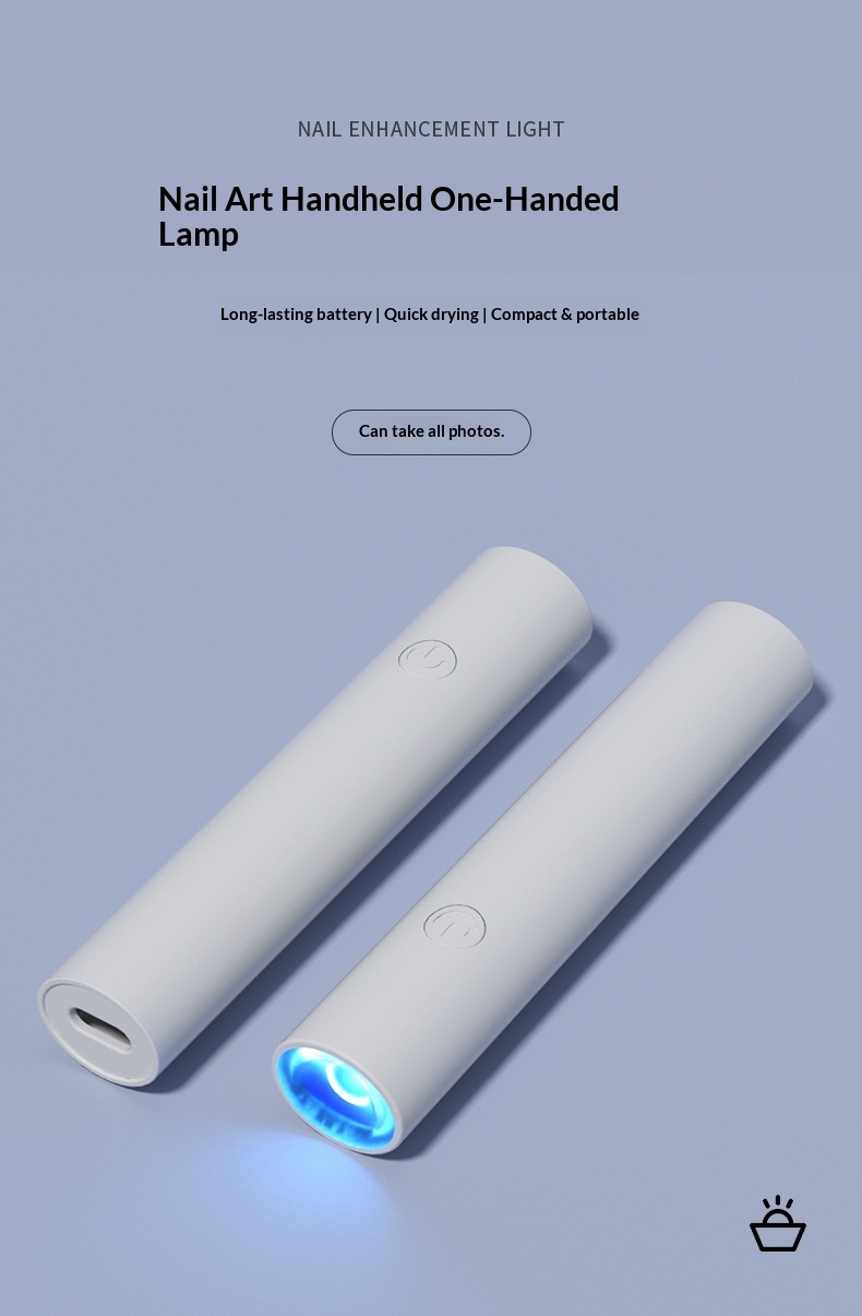 Factory Customized One-Word Handheld Small UV Nail Baking Lamp Phototherapy Machine Quick-Drying Mini_voghion.com