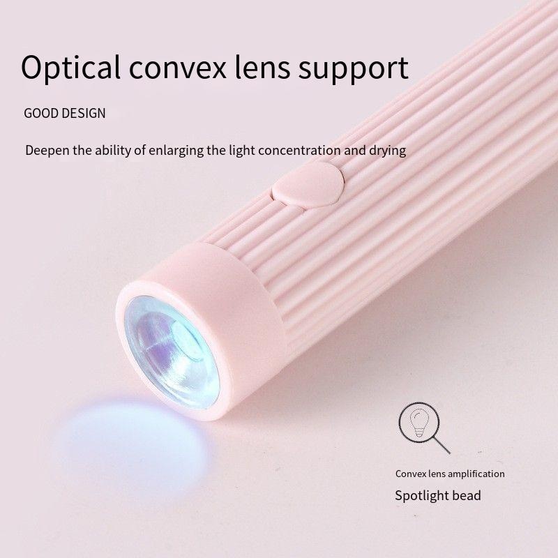 Handheld Art Flat UV Portable Quick-Dry Home Tips Nail Curing Lamp_voghion.com