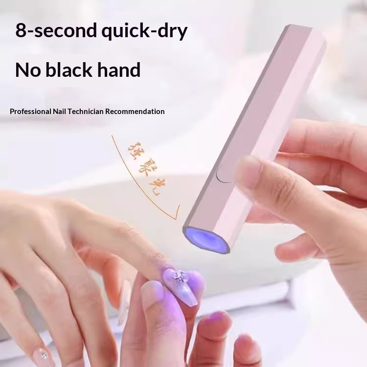 Handheld Portable Rechargeable Battery Powered Spotlight Quick-Drying Mini UV Gel Nail Lamp_voghion.com