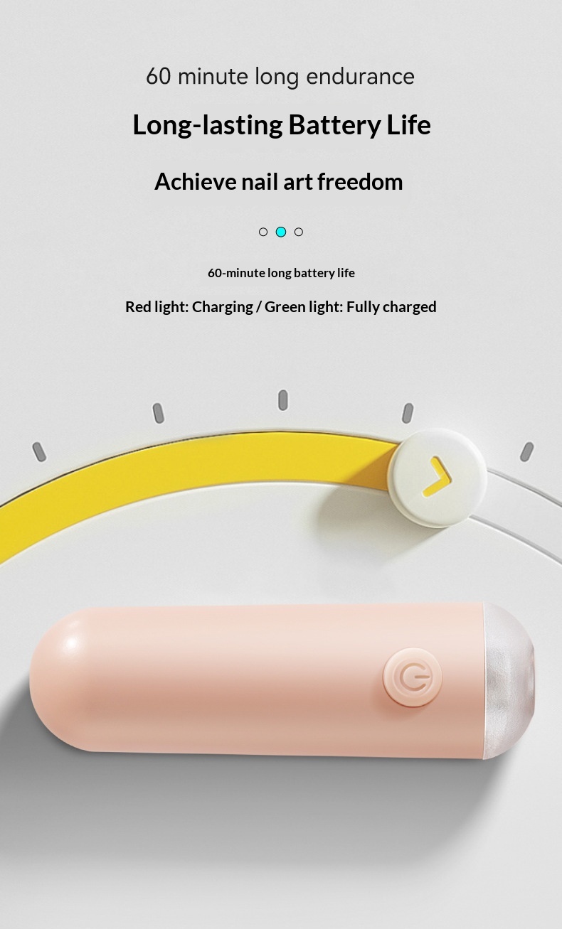 Portable Rechargeable Handheld Mini Quick-Drying Phototherapy One-Line Nail Lamp_voghion.com