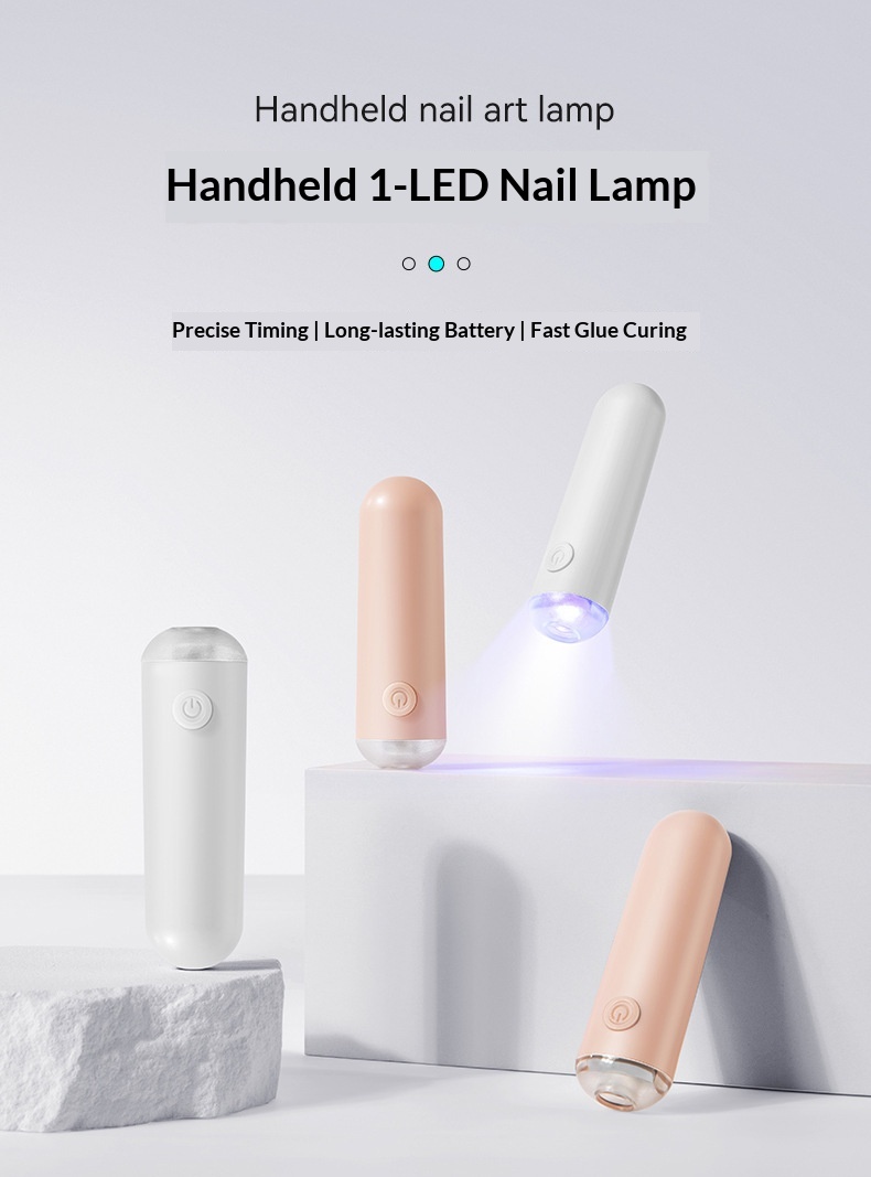 Portable Rechargeable Handheld Mini Quick-Drying Phototherapy One-Line Nail Lamp_voghion.com