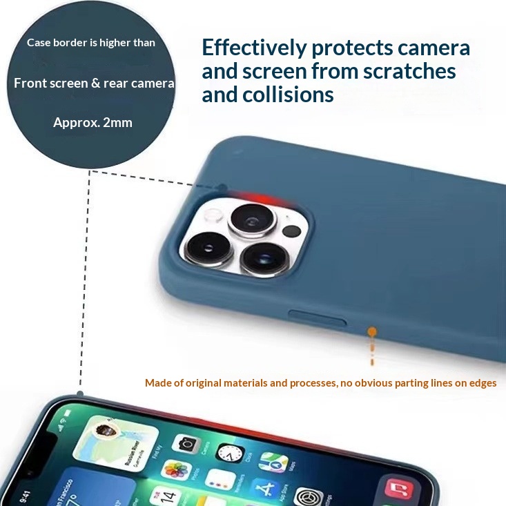 TechCore Flüssigsilikon-Magnethülle für iPhone Pro Max mit animiertem Pop-up-Fenster, hautfreundliche Schutzhülle für iPhone 13_voghion.com