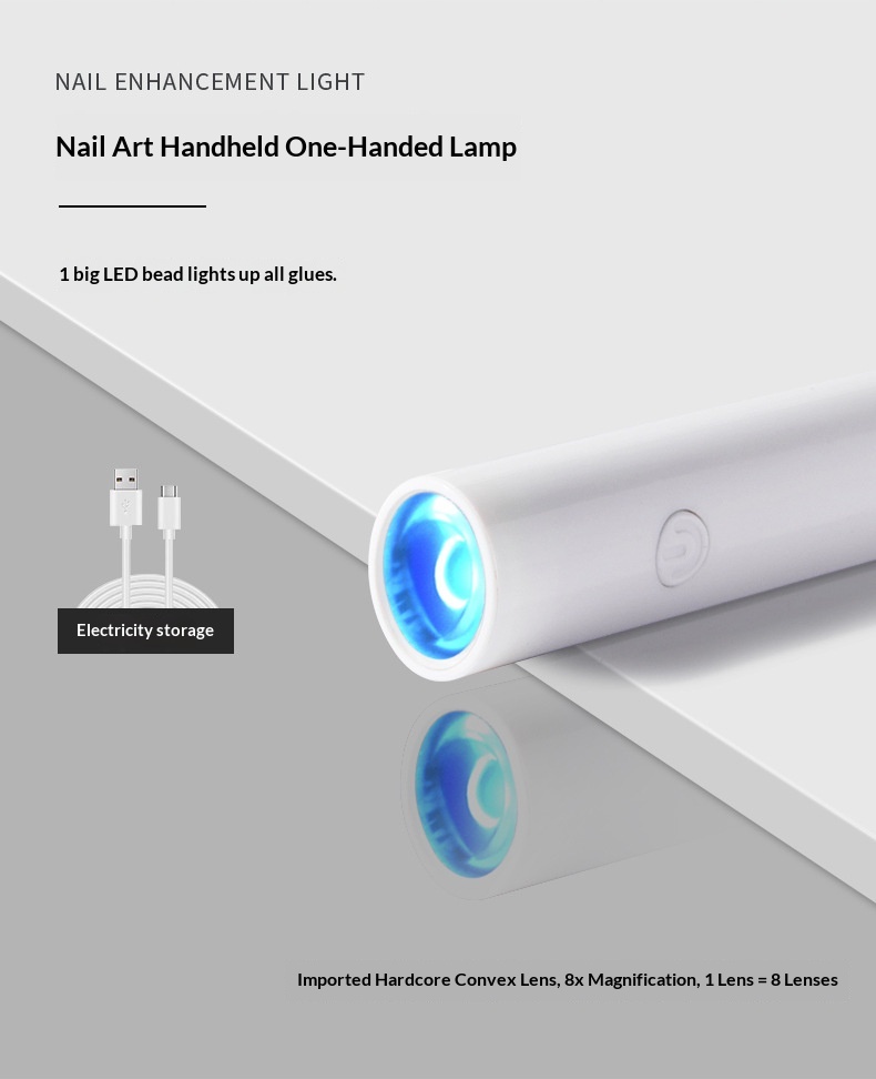 Factory Customized One-Word Handheld Small UV Nail Baking Lamp Phototherapy Machine Quick-Drying Mini_voghion.com