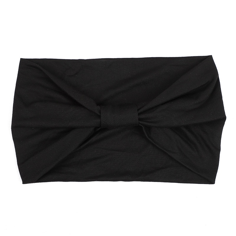 Surge Exclusive Cross-Border Solid Color Elastic Sorts Fitness Sweat-Absorbing Headscarf Wide Headband Yoga Hair Tie Head_desvips.com
