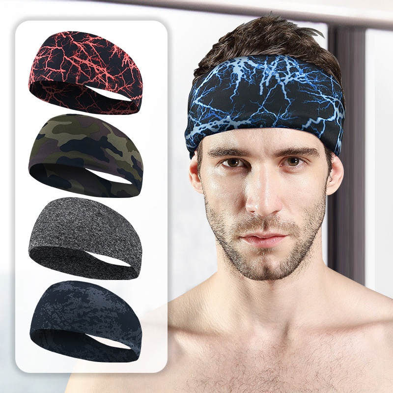 Surge Wholesale Sports Hairband Lycra Breathable Running Cycling Yoga Dance Fitness Sweatband_voghion.com