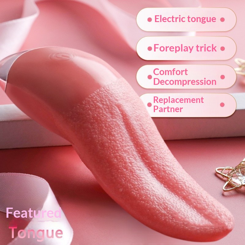 Eros Lab, dispositivo riscaldato realistico per leccare la lingua, vibratore per masturbazione femminile in silicone, produttore di giocattoli sessuali per adulti_voghion.com