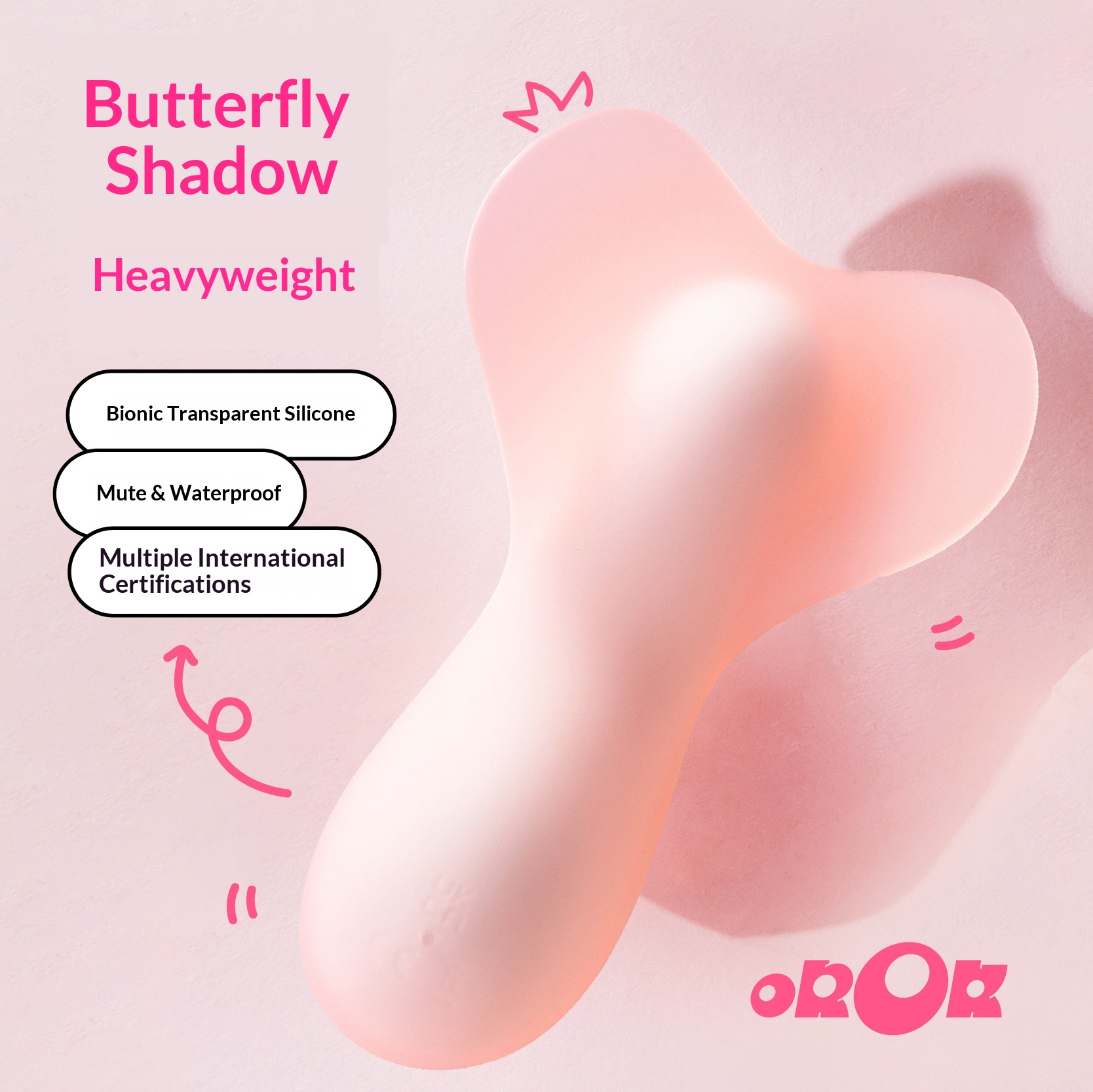 Eros Lab OROK Butterfly Shadow Heavy Pleasure Masturbator Clitoral Orgasm Adult Toys Silent Vibrator Wearable Non-intrusive_voghion.com