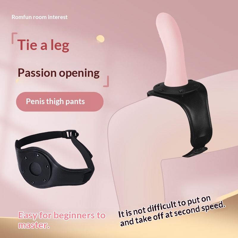Eros Lab Lesbian Thigh Wearable Silicone Dildo Female Masturbation Sex Toy Tool_voghion.com