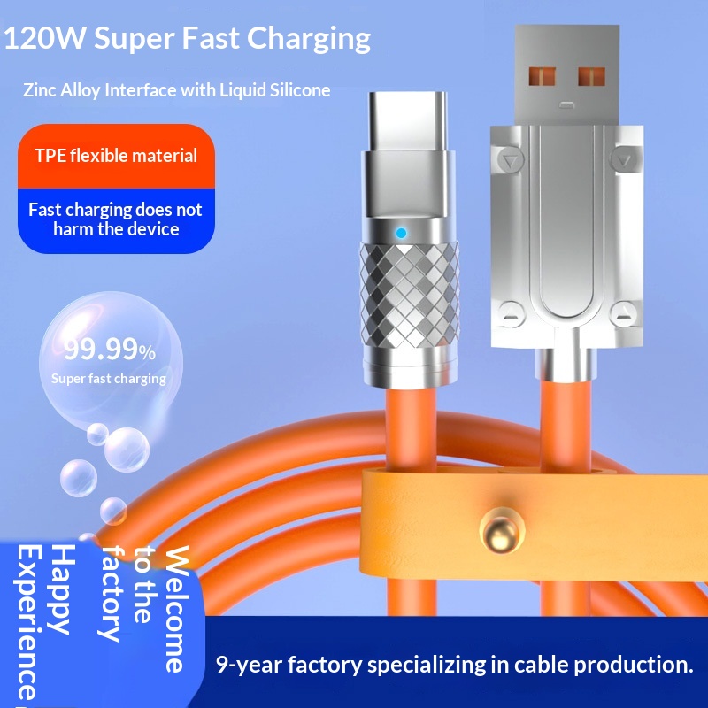 Digitex Compatible 6A Phone Data Type-C 3-in-1 Android Huawei Fast Charging Cable Silicone_voghion.com