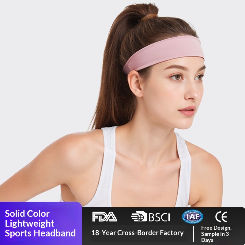 Surge Custom Sports Yoga Headscarf Running Women Cycling Sweat-Absorbing Headband Badminton Fitness Sweat-Wicking Sweatband_voghion.com