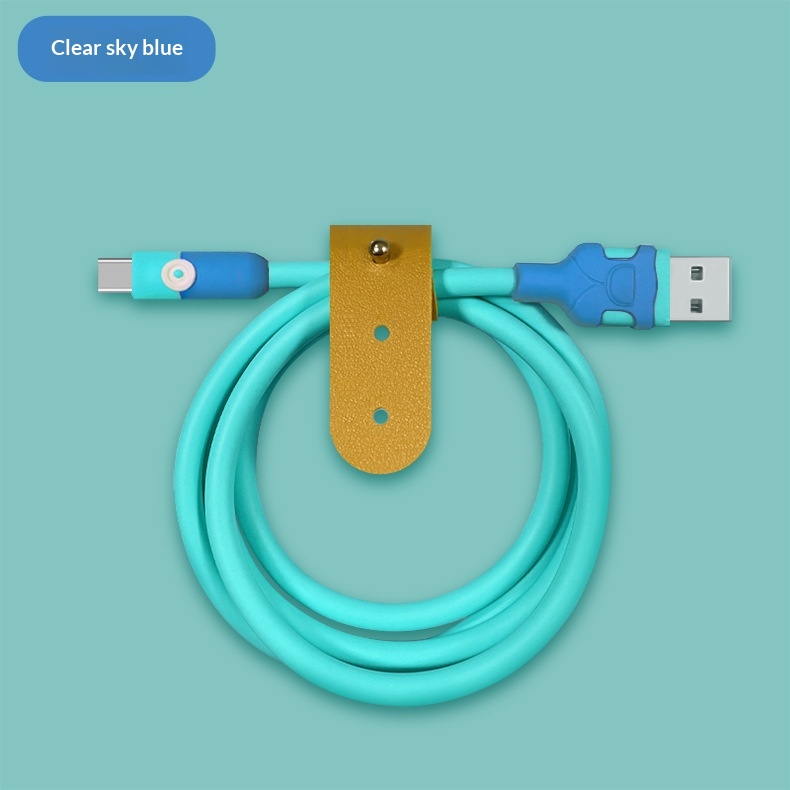 Digitex Blue Student Data Compatible With 7-14 Android Huawei Type-C Phone Fast 6A High Current Charging Cable_voghion.com