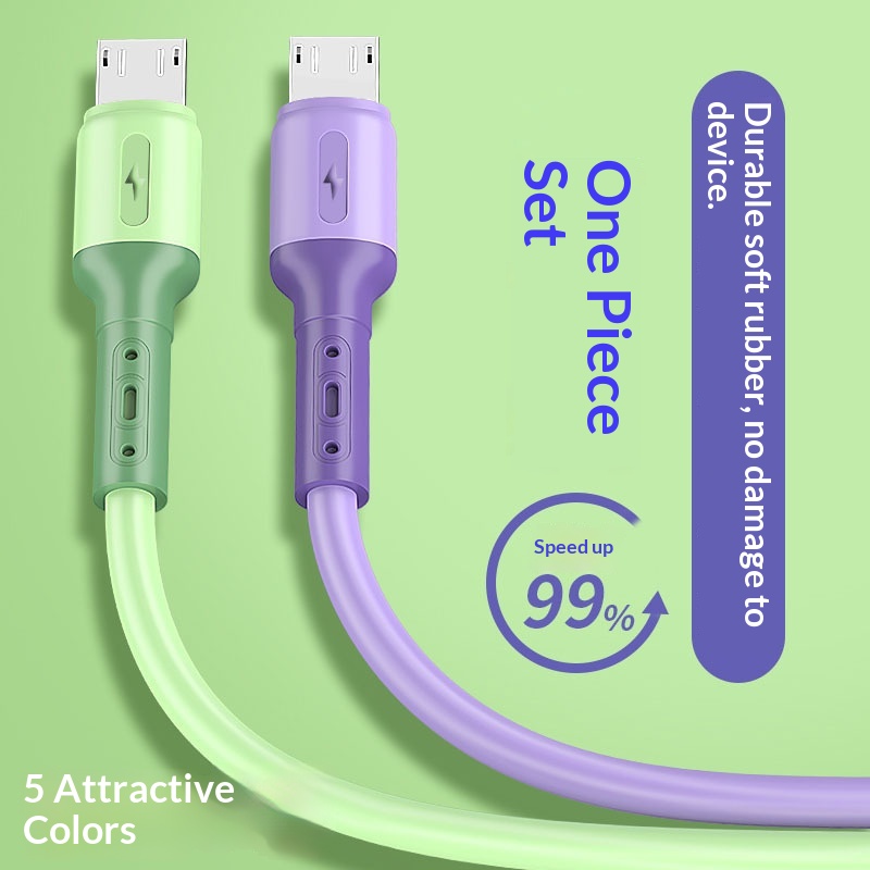 Digitex Liquid Silicone Data Compatible With Huawei Type-C Android Phone Charging Cable 66W Fast Charge_voghion.com