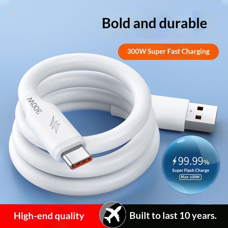 Digitex Bold 300W Hochstrom 6A Superschnelles Datenübertragungskabel, kompatibel mit Huawei Typ-C Android, Großhandel_voghion.com