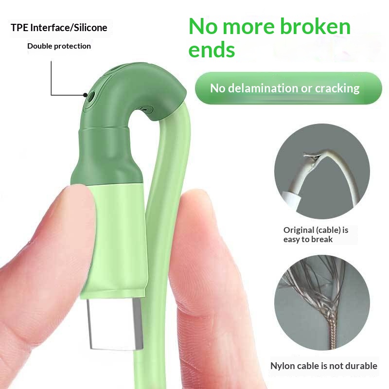 Digitex Liquid Silicone Data Compatible With Huawei Type-C Android Phone Charging Cable 66W Fast Charge_voghion.com