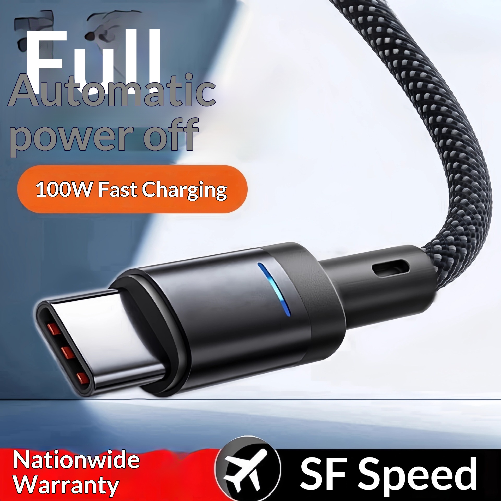 Digitex Anshideng Smart Power-Off Fast compatibile con il cavo di ricarica dati di tipo C per telefono Huawei Mate60_voghion.com