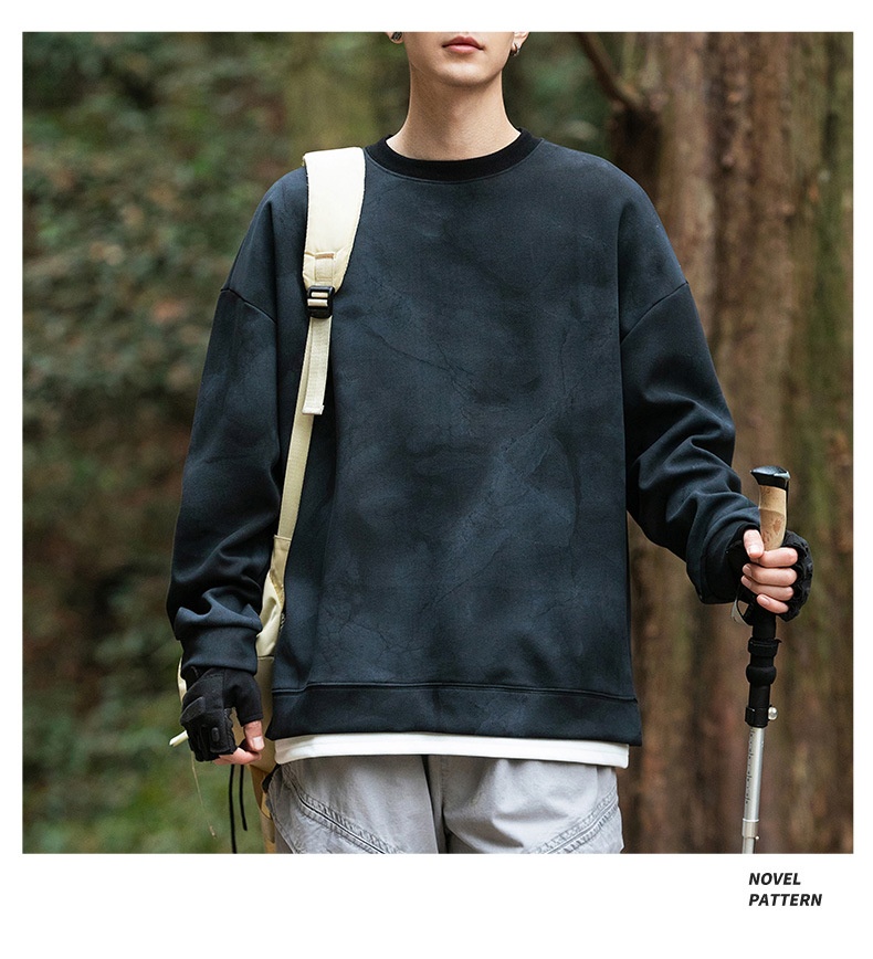 Surge Surge Surge Hanpai Clothing Autumn Winter New Tie-Dye Two-Piece Sweatshirt Trendy Outdoor Mountain Style Sports Long Sleeve_desvips.com