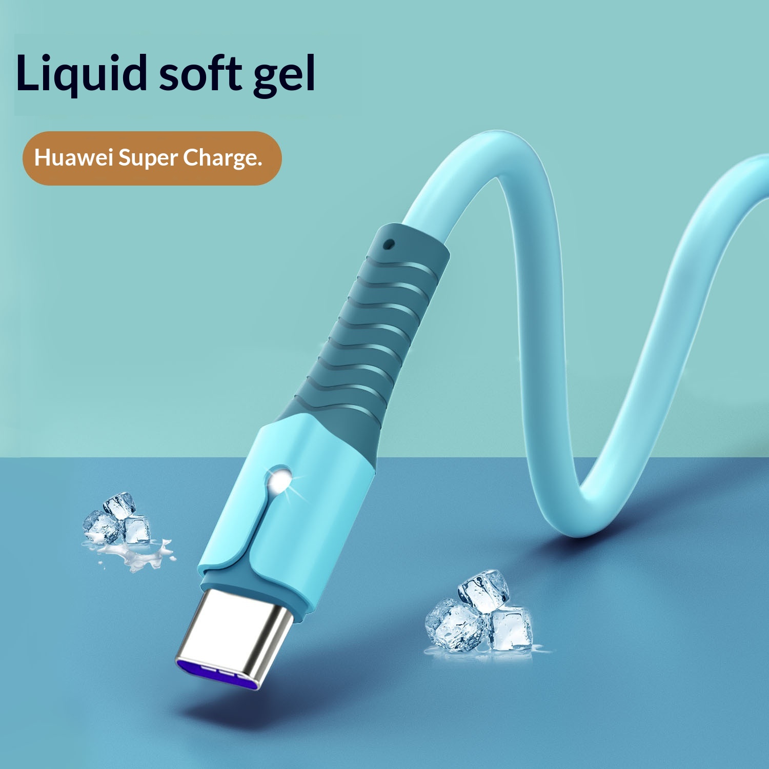 Ruban adhésif en silicone liquide Digitex, lumineux et compatible avec les téléphones Android Type-C, Xiaomi et Huawei (câble de charge rapide USB)._voghion.com