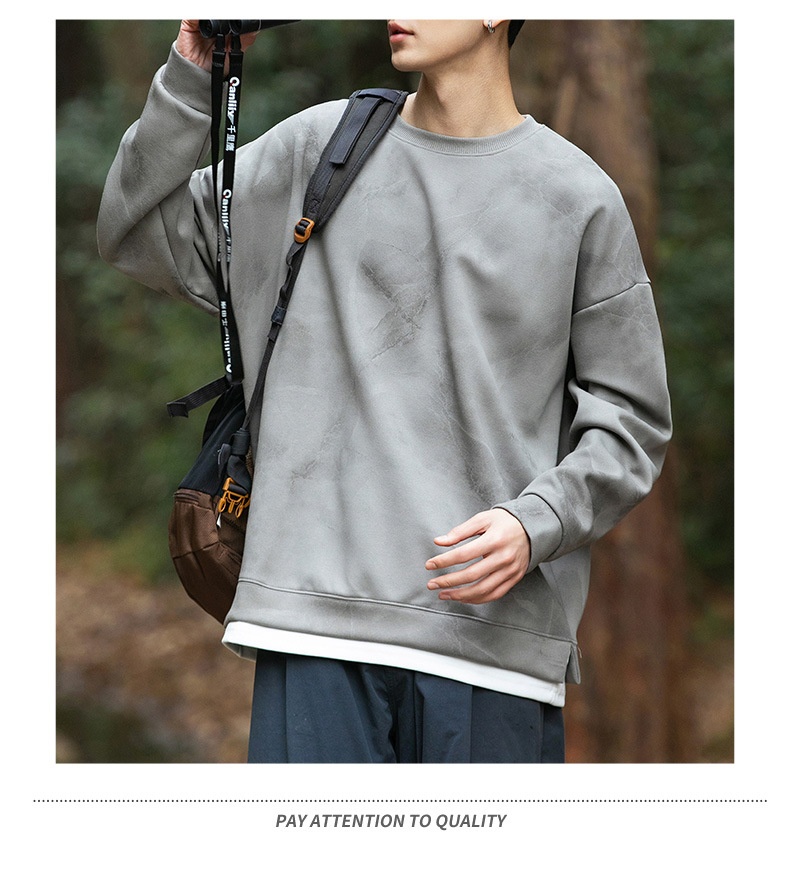 Surge Surge Surge Hanpai Clothing Autumn Winter New Tie-Dye Two-Piece Sweatshirt Trendy Outdoor Mountain Style Sports Long Sleeve_desvips.com