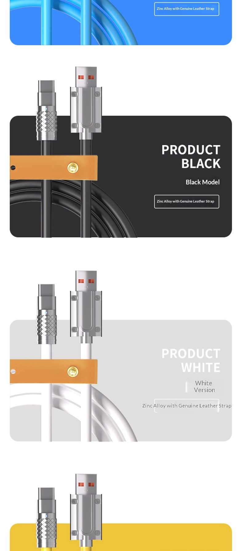Digitex Compatible 6A Phone Data Type-C 3-in-1 Android Huawei Fast Charging Cable Silicone_voghion.com