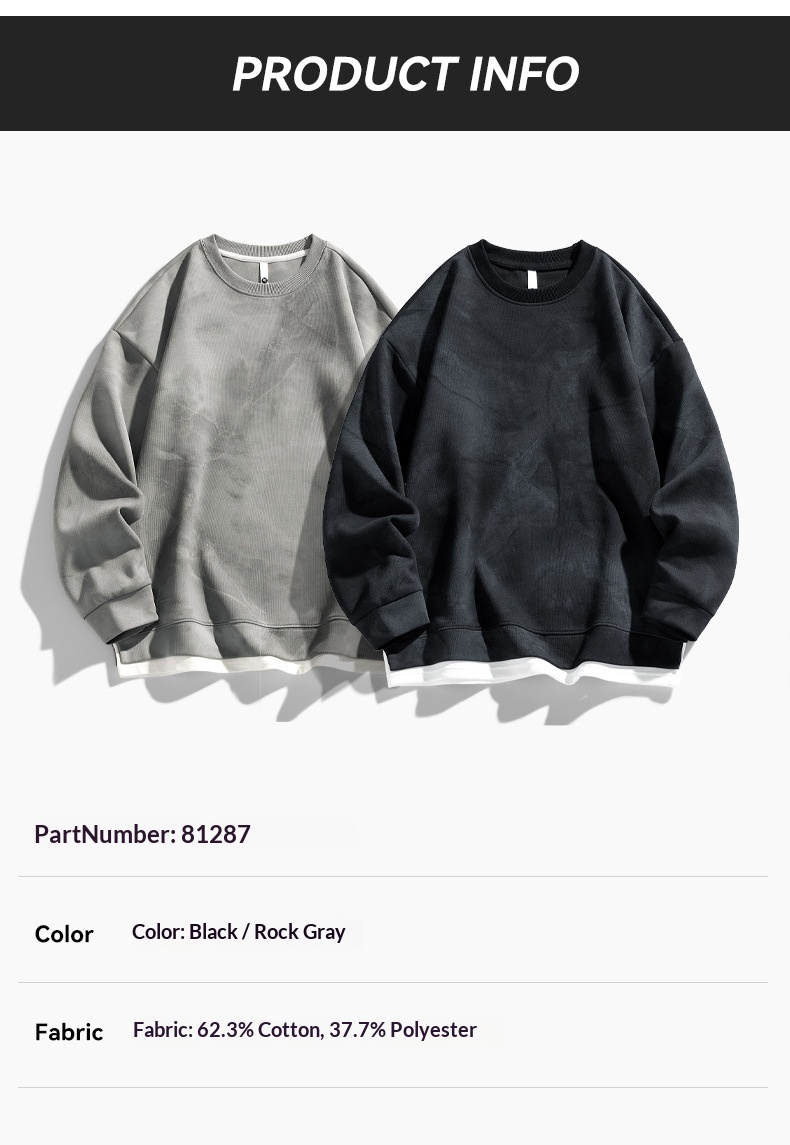 Surge Surge Surge Hanpai Clothing Autumn Winter New Tie-Dye Two-Piece Sweatshirt Trendy Outdoor Mountain Style Sports Long Sleeve_desvips.com