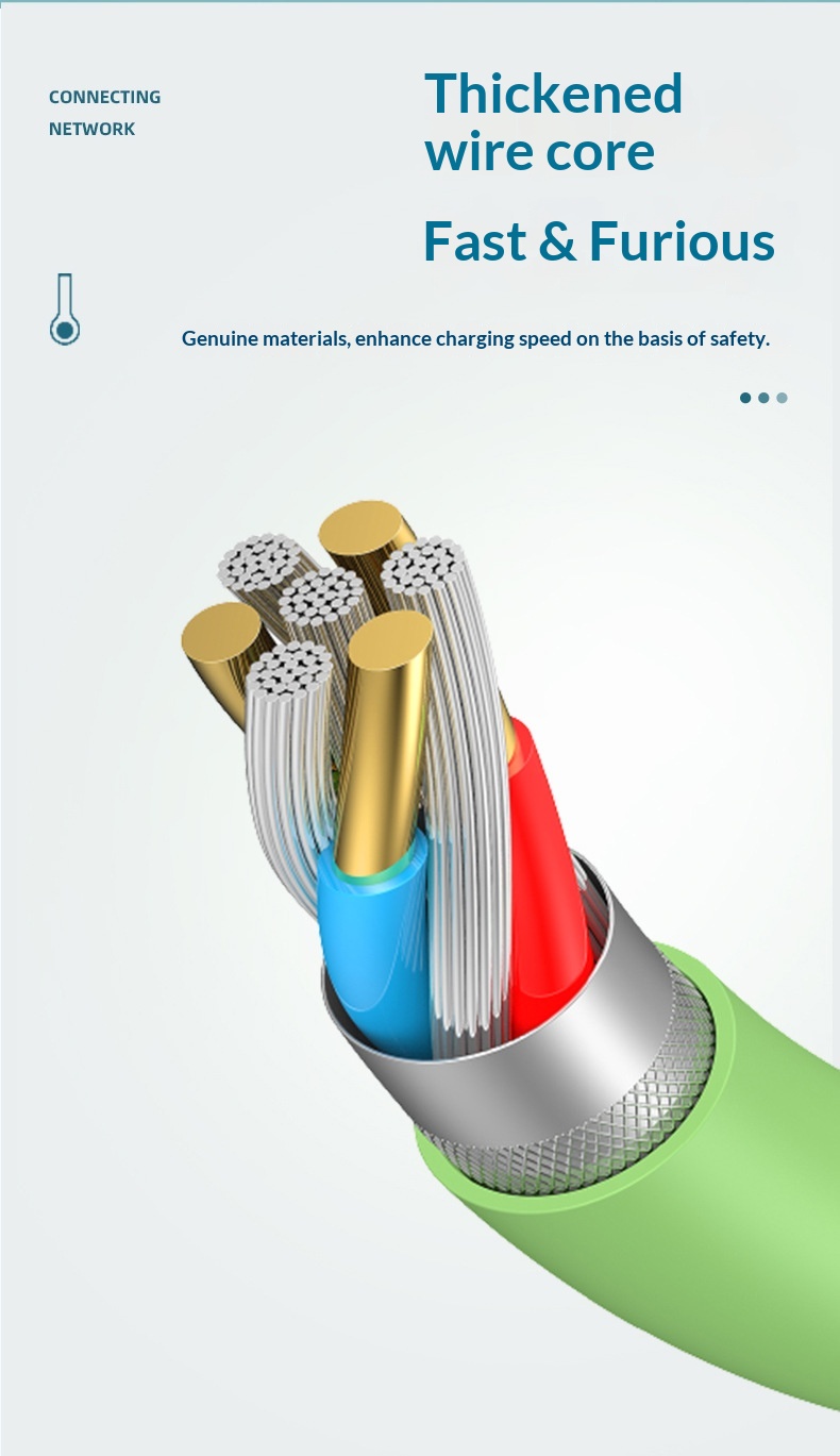 Digitex Liquid Silicone Data Compatible With Huawei Type-C Android Phone Charging Cable 66W Fast Charge_voghion.com