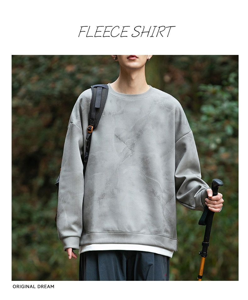 Surge Surge Surge Hanpai Clothing Autumn Winter New Tie-Dye Two-Piece Sweatshirt Trendy Outdoor Mountain Style Sports Long Sleeve_desvips.com